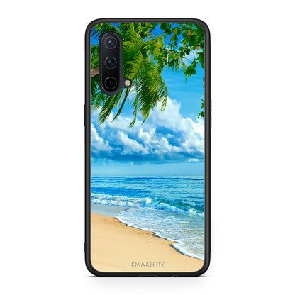 OnePlus Nord CE 5G Beautiful Beach θήκη από τη Smartfits με σχέδιο στο πίσω μέρος και μαύρο περίβλημα | Smartphone case with colorful back and black bezels by Smartfits