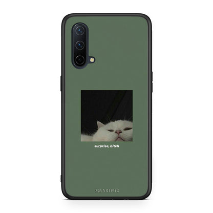 OnePlus Nord CE 5G Bitch Surprise θήκη από τη Smartfits με σχέδιο στο πίσω μέρος και μαύρο περίβλημα | Smartphone case with colorful back and black bezels by Smartfits
