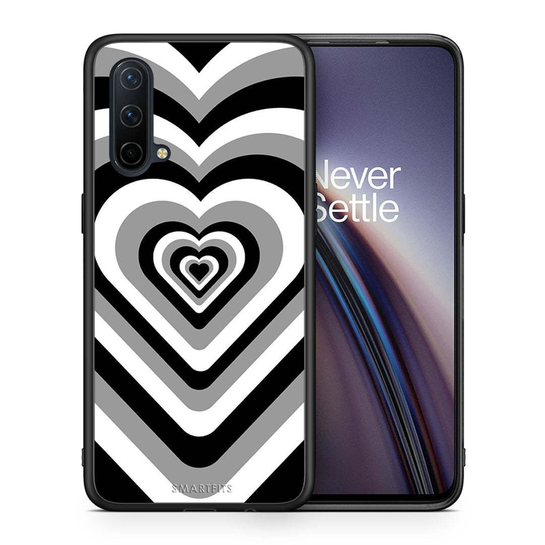 Θήκη OnePlus Nord CE 5G Black Hearts από τη Smartfits με σχέδιο στο πίσω μέρος και μαύρο περίβλημα | OnePlus Nord CE 5G Black Hearts case with colorful back and black bezels