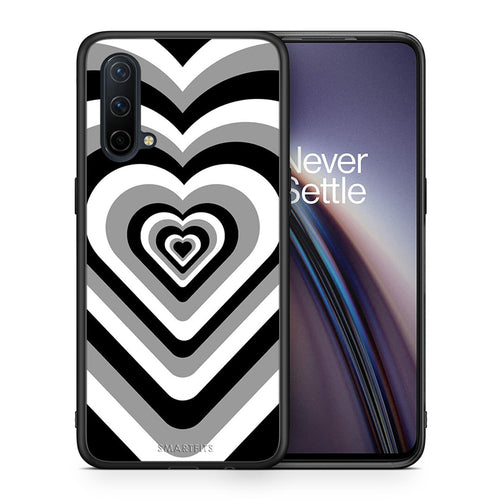 Θήκη OnePlus Nord CE 5G Black Hearts από τη Smartfits με σχέδιο στο πίσω μέρος και μαύρο περίβλημα | OnePlus Nord CE 5G Black Hearts case with colorful back and black bezels