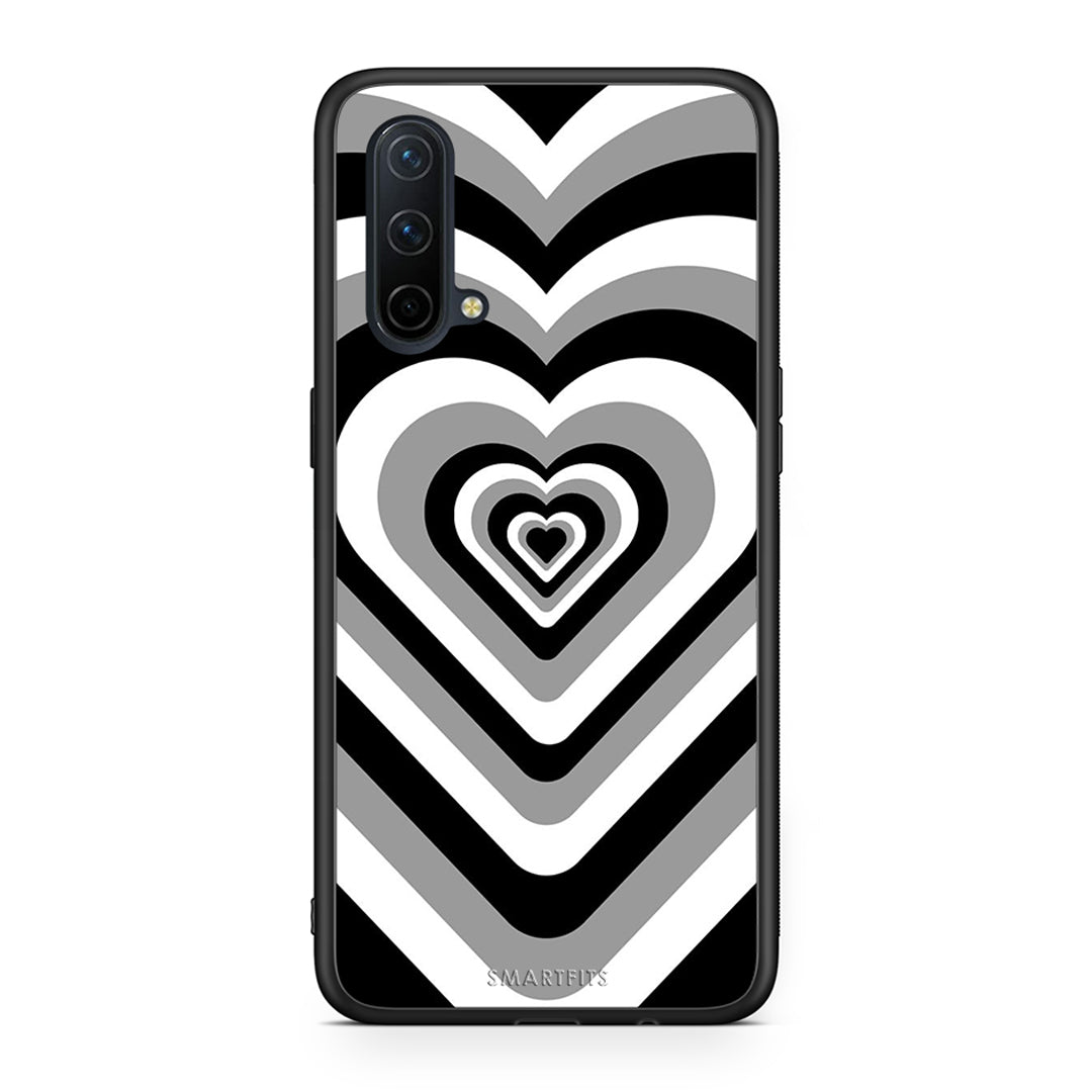 OnePlus Nord CE 5G Black Hearts θήκη από τη Smartfits με σχέδιο στο πίσω μέρος και μαύρο περίβλημα | Smartphone case with colorful back and black bezels by Smartfits