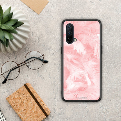 Boho Pink Feather - OnePlus Nord CE 5G θήκη