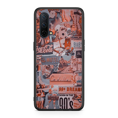 OnePlus Nord CE 5G Born In 90s θήκη από τη Smartfits με σχέδιο στο πίσω μέρος και μαύρο περίβλημα | Smartphone case with colorful back and black bezels by Smartfits