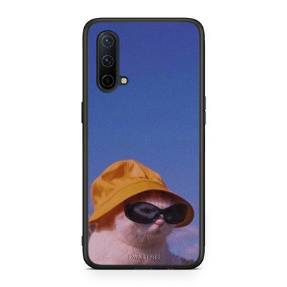 OnePlus Nord CE 5G Cat Diva θήκη από τη Smartfits με σχέδιο στο πίσω μέρος και μαύρο περίβλημα | Smartphone case with colorful back and black bezels by Smartfits