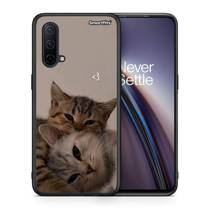 Θήκη OnePlus Nord CE 5G Cats In Love από τη Smartfits με σχέδιο στο πίσω μέρος και μαύρο περίβλημα | OnePlus Nord CE 5G Cats In Love case with colorful back and black bezels