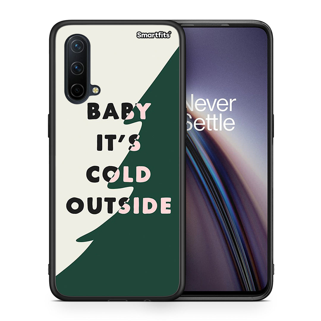 Θήκη OnePlus Nord CE 5G Cold Outside από τη Smartfits με σχέδιο στο πίσω μέρος και μαύρο περίβλημα | OnePlus Nord CE 5G Cold Outside case with colorful back and black bezels