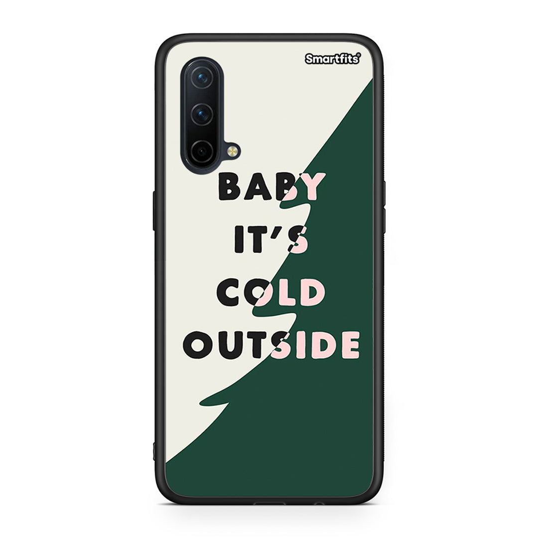 OnePlus Nord CE 5G Cold Outside θήκη από τη Smartfits με σχέδιο στο πίσω μέρος και μαύρο περίβλημα | Smartphone case with colorful back and black bezels by Smartfits