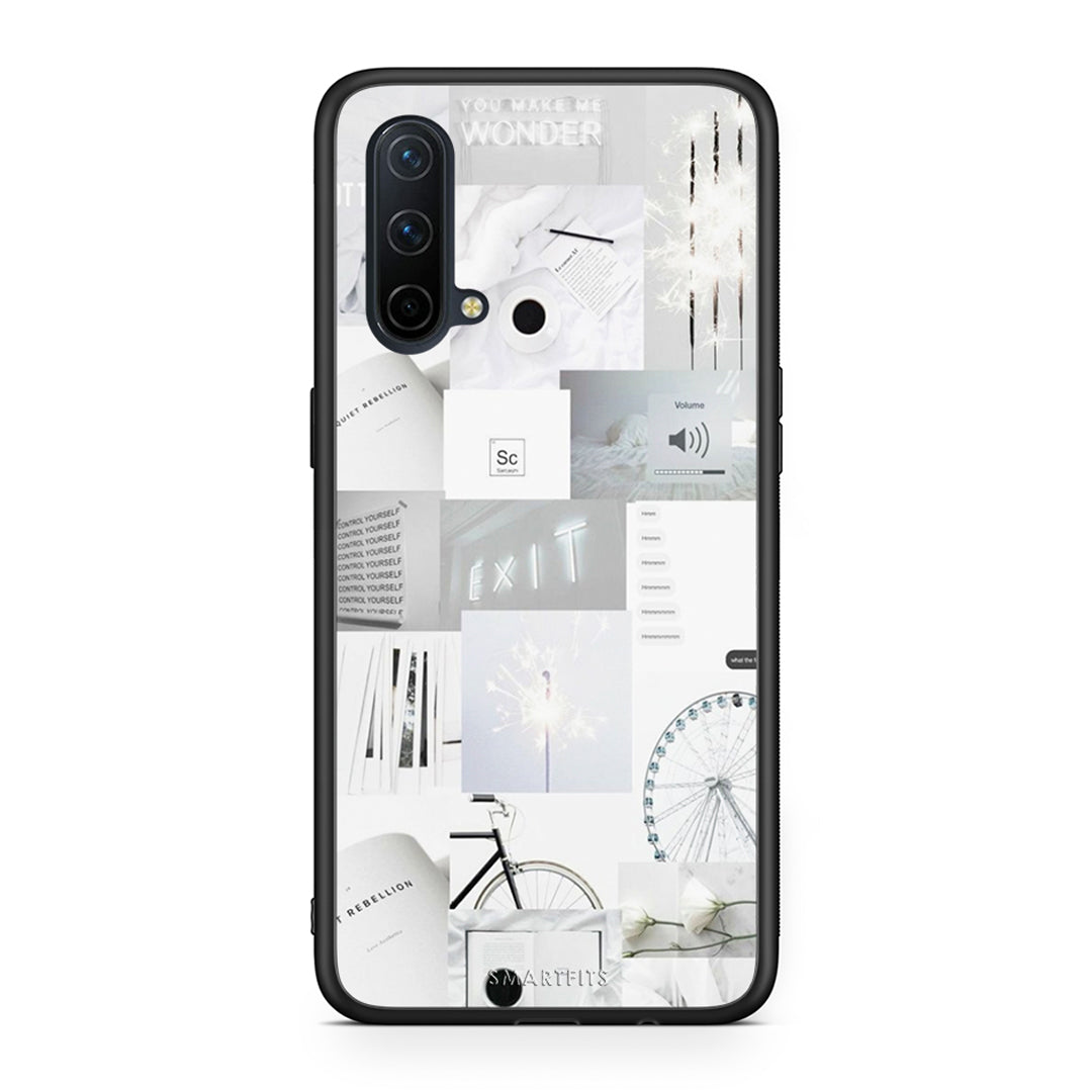 OnePlus Nord CE 5G Collage Make Me Wonder Θήκη Αγίου Βαλεντίνου από τη Smartfits με σχέδιο στο πίσω μέρος και μαύρο περίβλημα | Smartphone case with colorful back and black bezels by Smartfits
