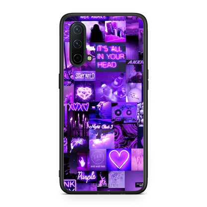 OnePlus Nord CE 5G Collage Stay Wild Θήκη Αγίου Βαλεντίνου από τη Smartfits με σχέδιο στο πίσω μέρος και μαύρο περίβλημα | Smartphone case with colorful back and black bezels by Smartfits
