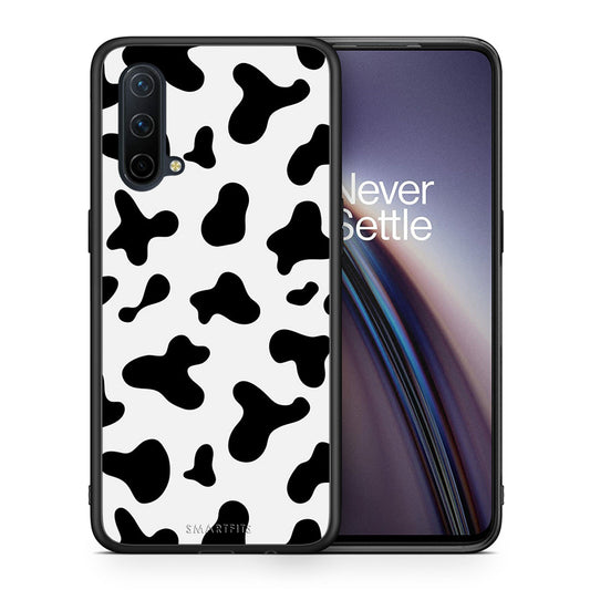 Θήκη OnePlus Nord CE 5G Cow Print από τη Smartfits με σχέδιο στο πίσω μέρος και μαύρο περίβλημα | OnePlus Nord CE 5G Cow Print case with colorful back and black bezels