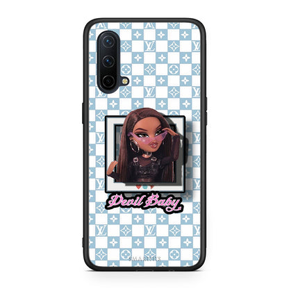 OnePlus Nord CE 5G Devil Baby Θήκη Αγίου Βαλεντίνου από τη Smartfits με σχέδιο στο πίσω μέρος και μαύρο περίβλημα | Smartphone case with colorful back and black bezels by Smartfits