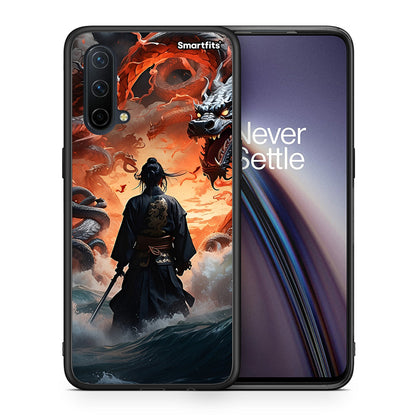Θήκη OnePlus Nord CE 5G Dragons Fight από τη Smartfits με σχέδιο στο πίσω μέρος και μαύρο περίβλημα | OnePlus Nord CE 5G Dragons Fight case with colorful back and black bezels