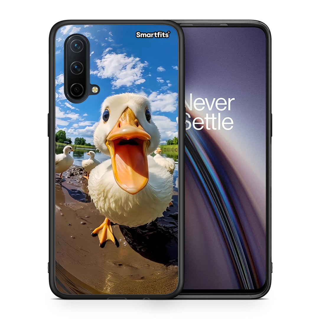 Θήκη OnePlus Nord CE 5G Duck Face από τη Smartfits με σχέδιο στο πίσω μέρος και μαύρο περίβλημα | OnePlus Nord CE 5G Duck Face case with colorful back and black bezels