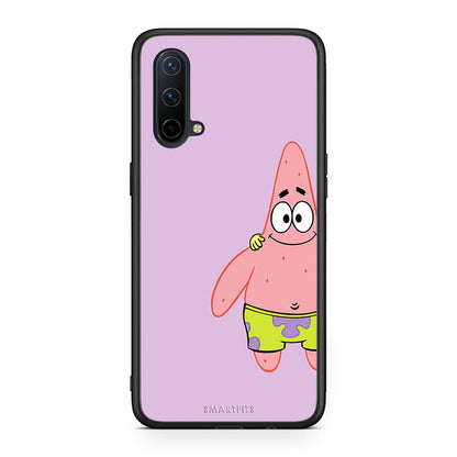 OnePlus Nord CE 5G Friends Patrick θήκη από τη Smartfits με σχέδιο στο πίσω μέρος και μαύρο περίβλημα | Smartphone case with colorful back and black bezels by Smartfits