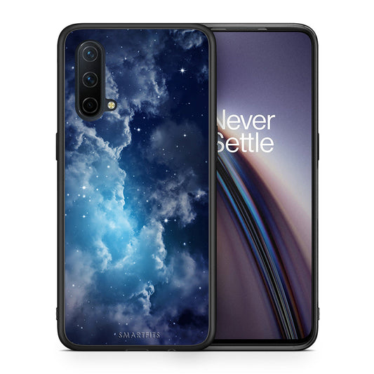 Θήκη OnePlus Nord CE 5G Blue Sky Galaxy από τη Smartfits με σχέδιο στο πίσω μέρος και μαύρο περίβλημα | OnePlus Nord CE 5G Blue Sky Galaxy case with colorful back and black bezels