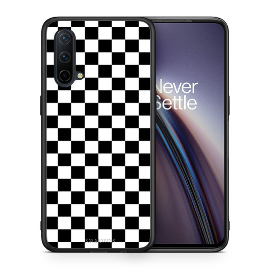 Θήκη OnePlus Nord CE 5G Squares Geometric από τη Smartfits με σχέδιο στο πίσω μέρος και μαύρο περίβλημα | OnePlus Nord CE 5G Squares Geometric case with colorful back and black bezels