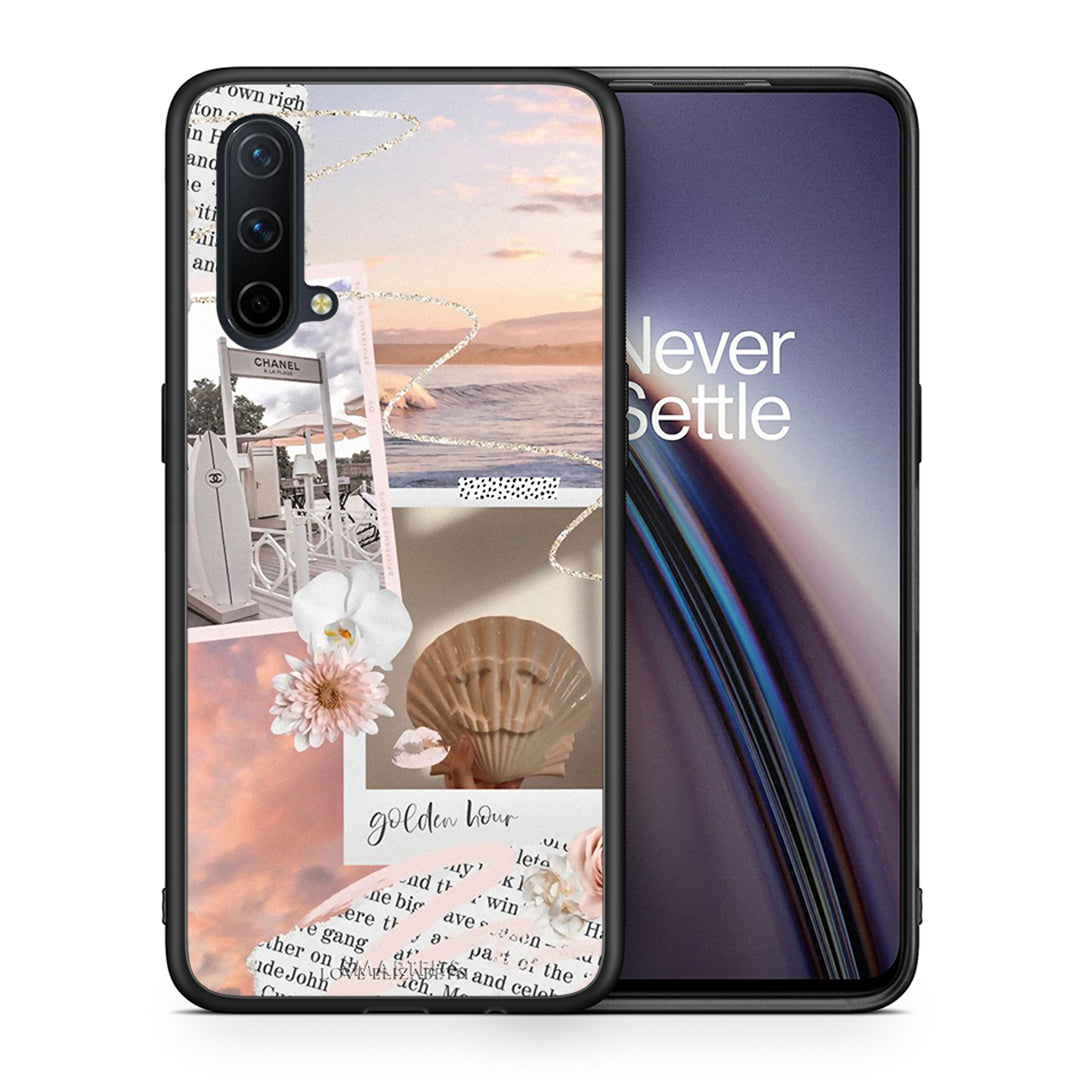 Θήκη Αγίου Βαλεντίνου OnePlus Nord CE 5G Golden Hour από τη Smartfits με σχέδιο στο πίσω μέρος και μαύρο περίβλημα | OnePlus Nord CE 5G Golden Hour case with colorful back and black bezels