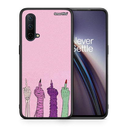 Θήκη OnePlus Nord CE 5G Halloween Be A Lady από τη Smartfits με σχέδιο στο πίσω μέρος και μαύρο περίβλημα | OnePlus Nord CE 5G Halloween Be A Lady case with colorful back and black bezels