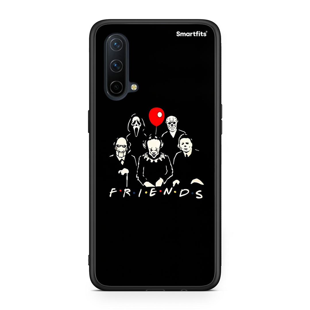 OnePlus Nord CE 5G Halloween Friends Θήκη από τη Smartfits με σχέδιο στο πίσω μέρος και μαύρο περίβλημα | Smartphone case with colorful back and black bezels by Smartfits