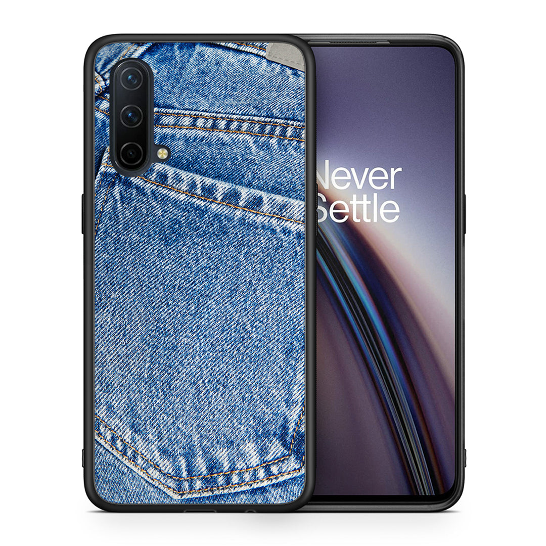 Θήκη OnePlus Nord CE 5G Jeans Pocket από τη Smartfits με σχέδιο στο πίσω μέρος και μαύρο περίβλημα | OnePlus Nord CE 5G Jeans Pocket case with colorful back and black bezels