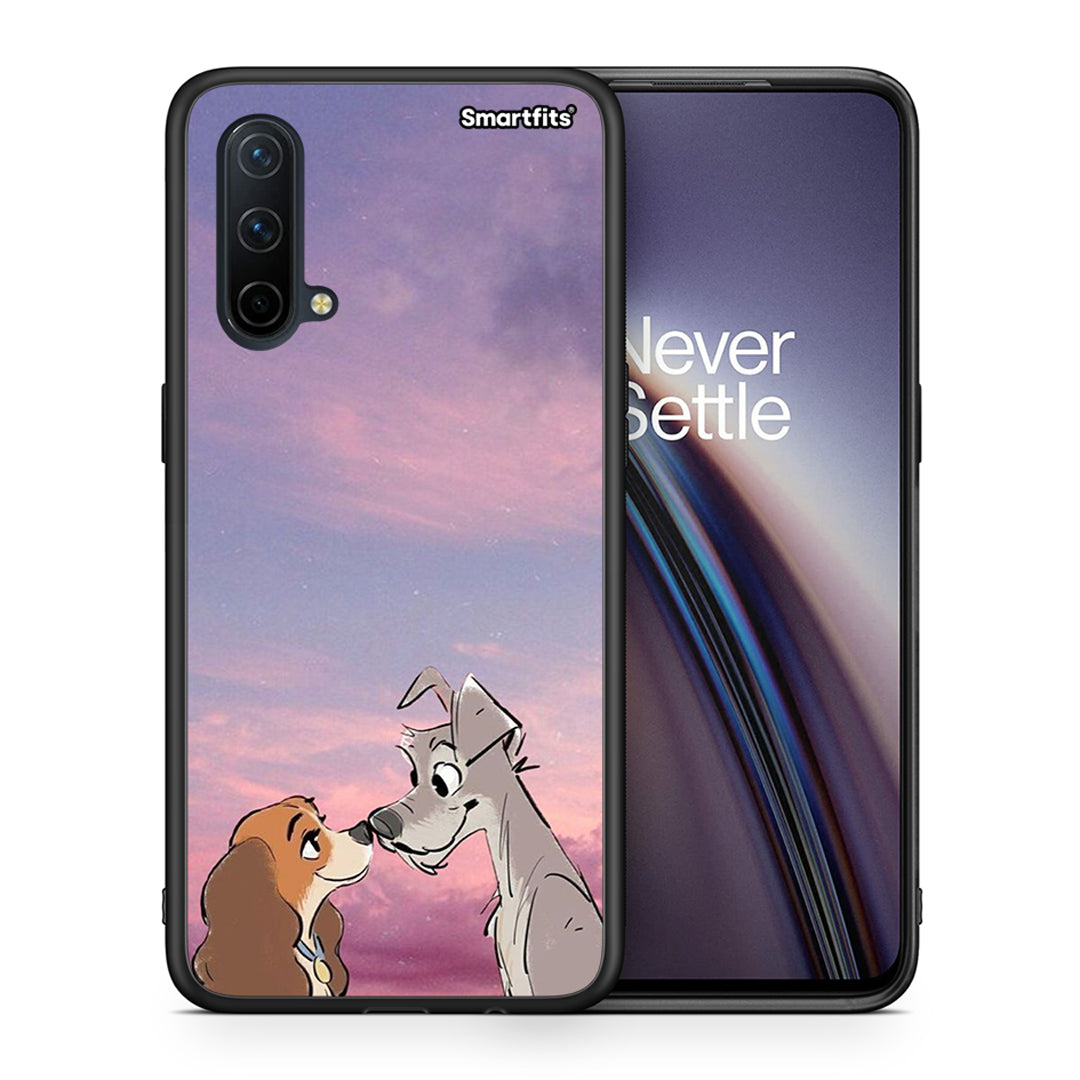 Θήκη OnePlus Nord CE 5G Lady And Tramp από τη Smartfits με σχέδιο στο πίσω μέρος και μαύρο περίβλημα | OnePlus Nord CE 5G Lady And Tramp case with colorful back and black bezels