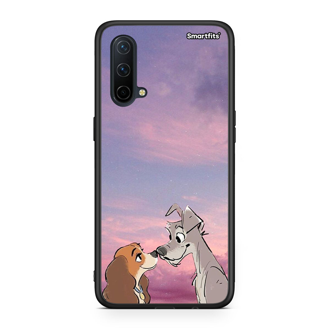 OnePlus Nord CE 5G Lady And Tramp θήκη από τη Smartfits με σχέδιο στο πίσω μέρος και μαύρο περίβλημα | Smartphone case with colorful back and black bezels by Smartfits