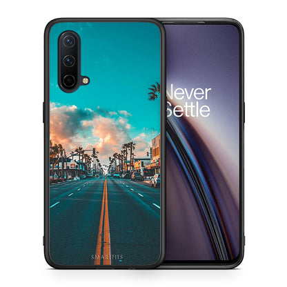 Θήκη OnePlus Nord CE 5G City Landscape από τη Smartfits με σχέδιο στο πίσω μέρος και μαύρο περίβλημα | OnePlus Nord CE 5G City Landscape case with colorful back and black bezels