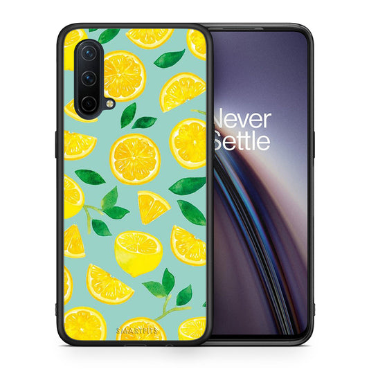 Θήκη OnePlus Nord CE 5G Lemons από τη Smartfits με σχέδιο στο πίσω μέρος και μαύρο περίβλημα | OnePlus Nord CE 5G Lemons case with colorful back and black bezels