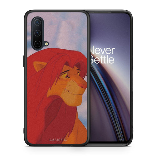 Θήκη Αγίου Βαλεντίνου OnePlus Nord CE 5G Lion Love 1 από τη Smartfits με σχέδιο στο πίσω μέρος και μαύρο περίβλημα | OnePlus Nord CE 5G Lion Love 1 case with colorful back and black bezels
