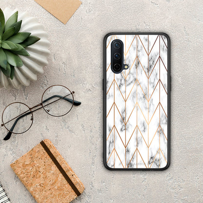 Marble Gold Geometric - OnePlus Nord CE 5G θήκη
