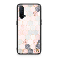 Thumbnail for 4 - OnePlus Nord CE 5G Hexagon Pink Marble case, cover, bumper