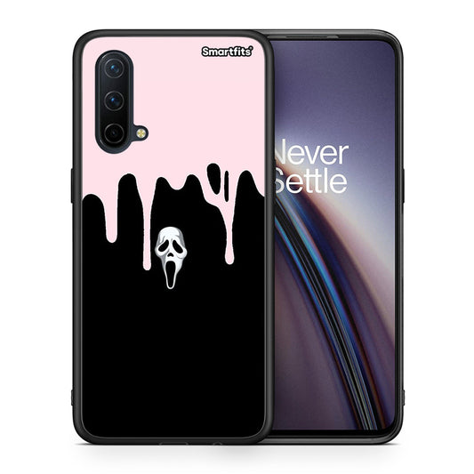 Θήκη OnePlus Nord CE 5G Melting Halloween Mask από τη Smartfits με σχέδιο στο πίσω μέρος και μαύρο περίβλημα | OnePlus Nord CE 5G Melting Halloween Mask case with colorful back and black bezels