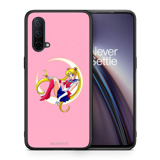 Θήκη OnePlus Nord CE 5G Moon Girl από τη Smartfits με σχέδιο στο πίσω μέρος και μαύρο περίβλημα | OnePlus Nord CE 5G Moon Girl case with colorful back and black bezels