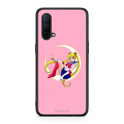 OnePlus Nord CE 5G Moon Girl θήκη από τη Smartfits με σχέδιο στο πίσω μέρος και μαύρο περίβλημα | Smartphone case with colorful back and black bezels by Smartfits