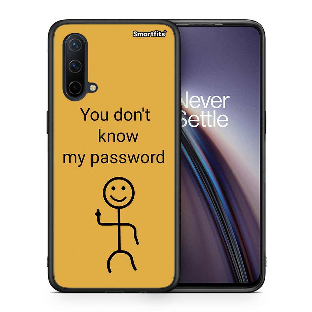 Θήκη OnePlus Nord CE 5G My Password από τη Smartfits με σχέδιο στο πίσω μέρος και μαύρο περίβλημα | OnePlus Nord CE 5G My Password case with colorful back and black bezels