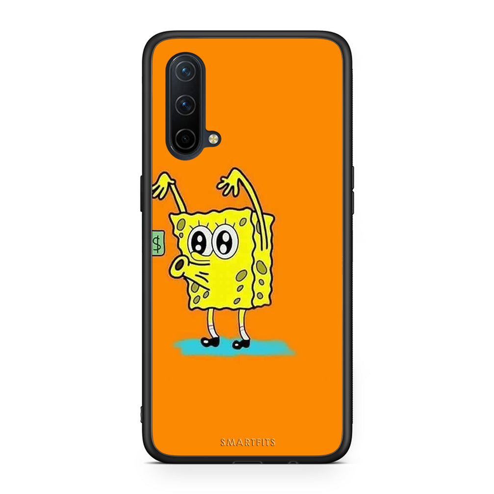 OnePlus Nord CE 5G No Money 2 Θήκη Αγίου Βαλεντίνου από τη Smartfits με σχέδιο στο πίσω μέρος και μαύρο περίβλημα | Smartphone case with colorful back and black bezels by Smartfits