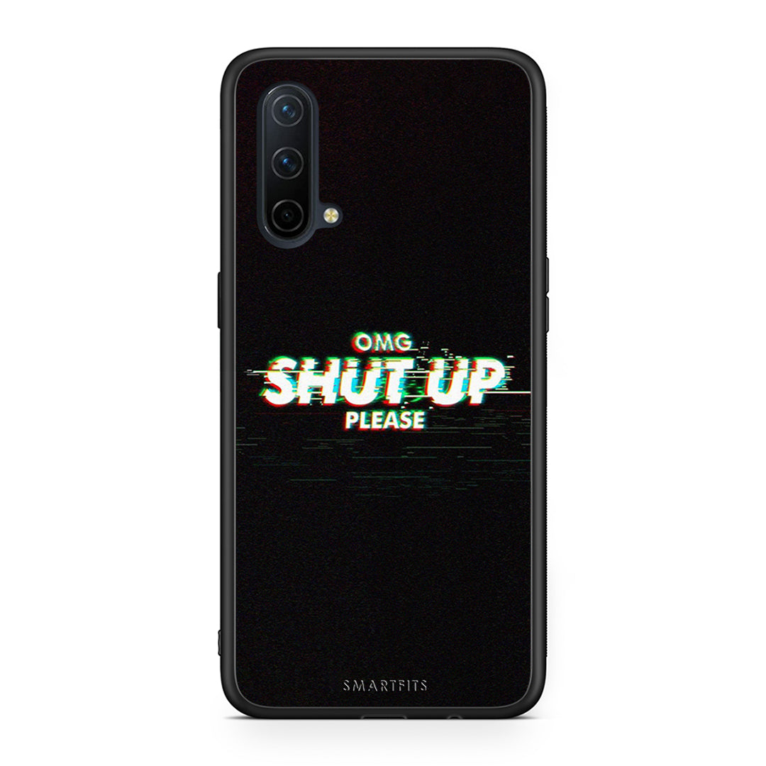 OnePlus Nord CE 5G OMG ShutUp θήκη από τη Smartfits με σχέδιο στο πίσω μέρος και μαύρο περίβλημα | Smartphone case with colorful back and black bezels by Smartfits