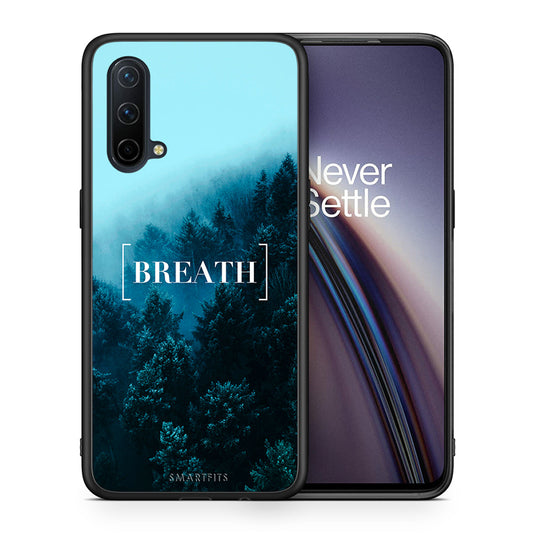 Θήκη OnePlus Nord CE 5G Breath Quote από τη Smartfits με σχέδιο στο πίσω μέρος και μαύρο περίβλημα | OnePlus Nord CE 5G Breath Quote case with colorful back and black bezels