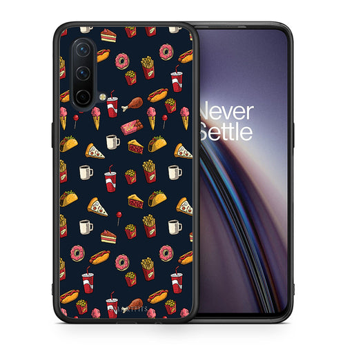 Θήκη OnePlus Nord CE 5G Hungry Random από τη Smartfits με σχέδιο στο πίσω μέρος και μαύρο περίβλημα | OnePlus Nord CE 5G Hungry Random case with colorful back and black bezels