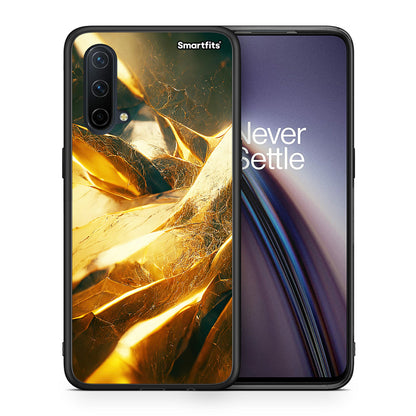 Θήκη OnePlus Nord CE 5G Real Gold από τη Smartfits με σχέδιο στο πίσω μέρος και μαύρο περίβλημα | OnePlus Nord CE 5G Real Gold case with colorful back and black bezels