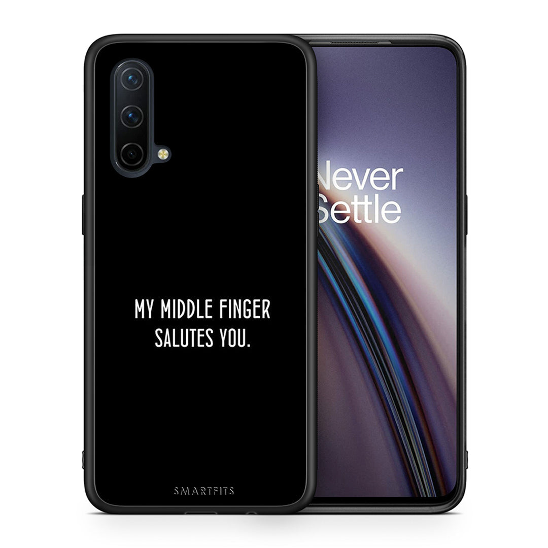 Θήκη OnePlus Nord CE 5G Salute από τη Smartfits με σχέδιο στο πίσω μέρος και μαύρο περίβλημα | OnePlus Nord CE 5G Salute case with colorful back and black bezels