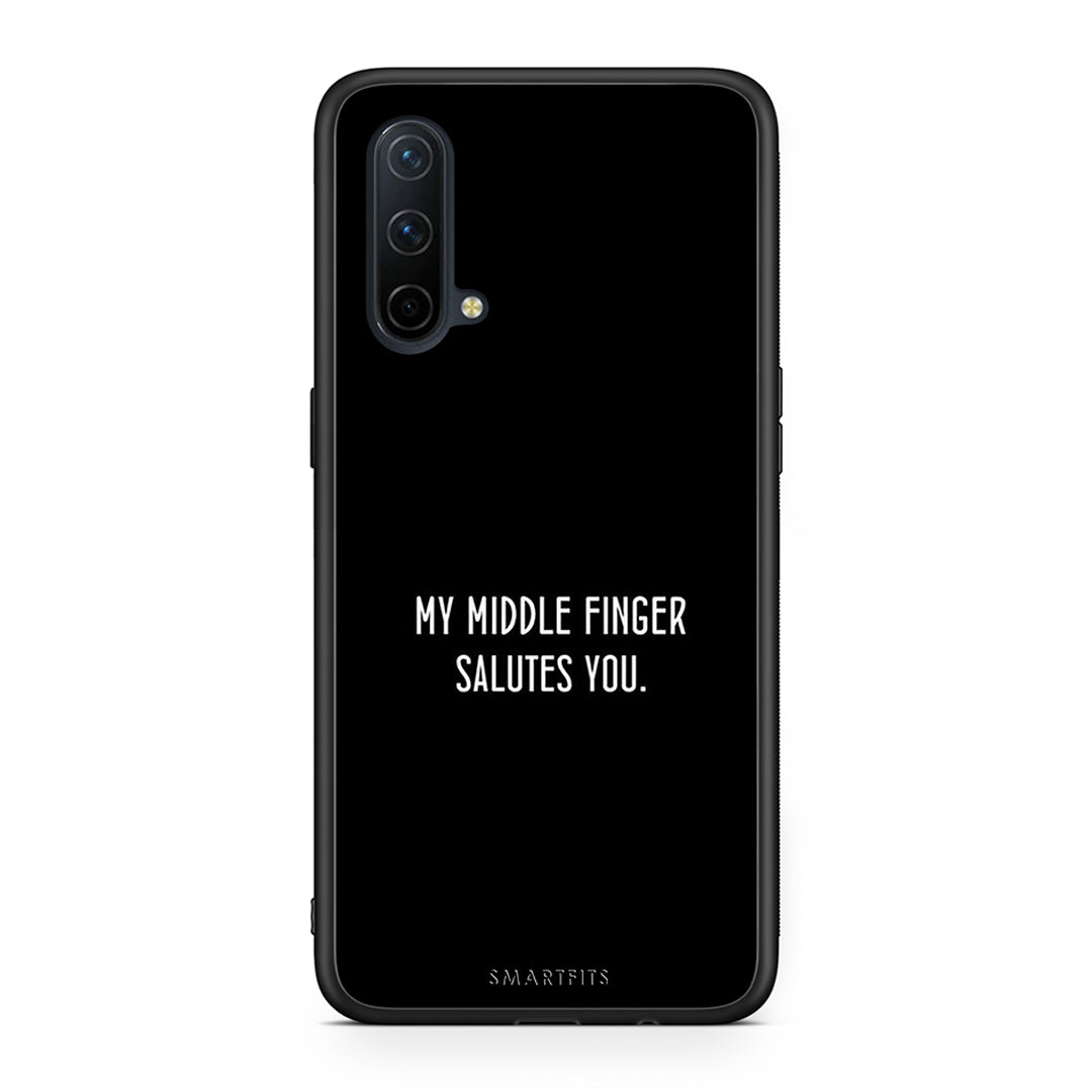 OnePlus Nord CE 5G Salute θήκη από τη Smartfits με σχέδιο στο πίσω μέρος και μαύρο περίβλημα | Smartphone case with colorful back and black bezels by Smartfits
