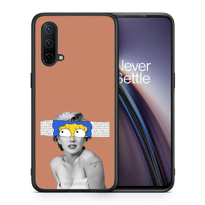Θήκη OnePlus Nord CE 5G Sim Merilyn από τη Smartfits με σχέδιο στο πίσω μέρος και μαύρο περίβλημα | OnePlus Nord CE 5G Sim Merilyn case with colorful back and black bezels