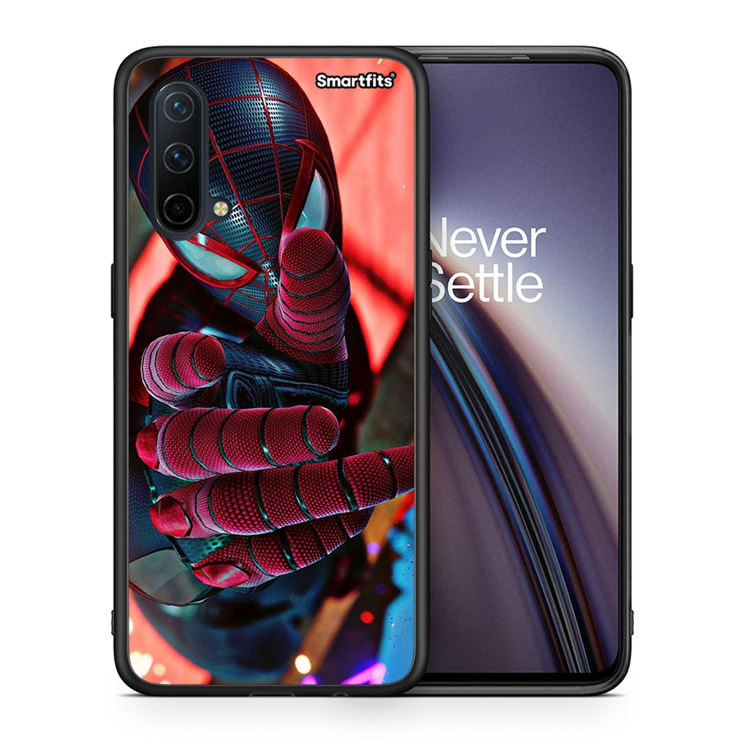 Θήκη OnePlus Nord CE 5G Spider Hand από τη Smartfits με σχέδιο στο πίσω μέρος και μαύρο περίβλημα | OnePlus Nord CE 5G Spider Hand case with colorful back and black bezels