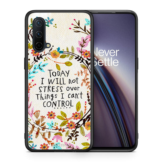 Θήκη OnePlus Nord CE 5G Stress Over από τη Smartfits με σχέδιο στο πίσω μέρος και μαύρο περίβλημα | OnePlus Nord CE 5G Stress Over case with colorful back and black bezels