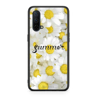 Thumbnail for OnePlus Nord CE 5G Summer Daisies Θήκη από τη Smartfits με σχέδιο στο πίσω μέρος και μαύρο περίβλημα | Smartphone case with colorful back and black bezels by Smartfits