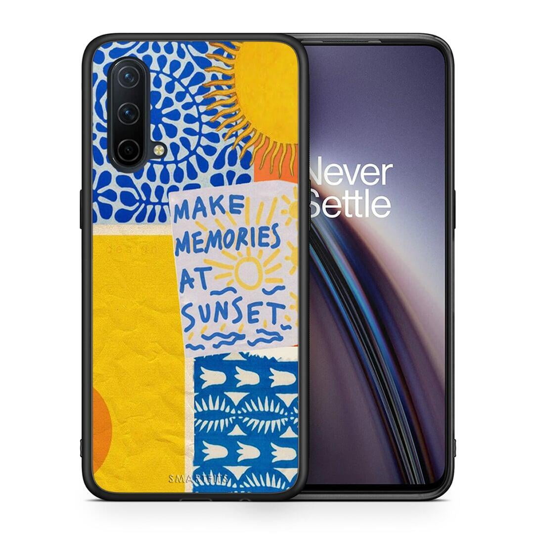 Θήκη OnePlus Nord CE 5G Sunset Memories από τη Smartfits με σχέδιο στο πίσω μέρος και μαύρο περίβλημα | OnePlus Nord CE 5G Sunset Memories case with colorful back and black bezels