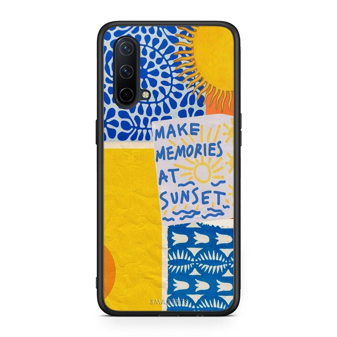 OnePlus Nord CE 5G Sunset Memories Θήκη από τη Smartfits με σχέδιο στο πίσω μέρος και μαύρο περίβλημα | Smartphone case with colorful back and black bezels by Smartfits