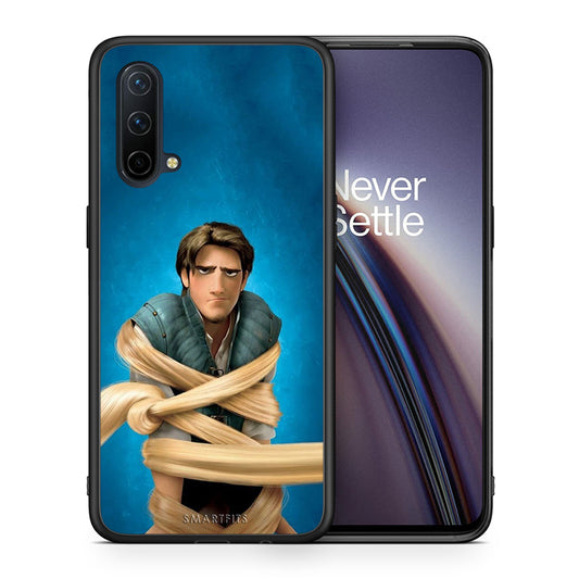 Θήκη Αγίου Βαλεντίνου OnePlus Nord CE 5G Tangled 1 από τη Smartfits με σχέδιο στο πίσω μέρος και μαύρο περίβλημα | OnePlus Nord CE 5G Tangled 1 case with colorful back and black bezels