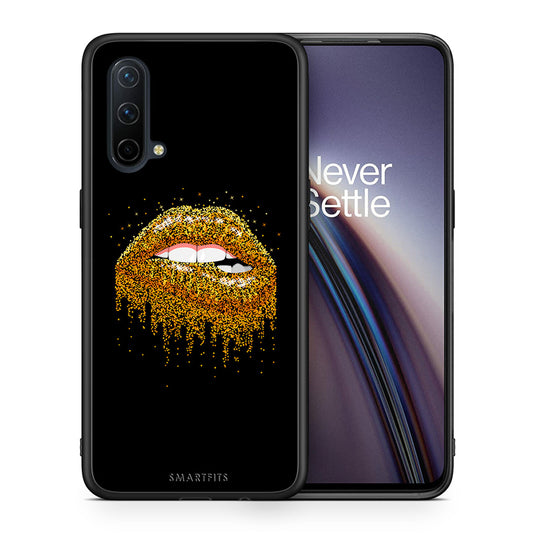 Θήκη OnePlus Nord CE 5G Golden Valentine από τη Smartfits με σχέδιο στο πίσω μέρος και μαύρο περίβλημα | OnePlus Nord CE 5G Golden Valentine case with colorful back and black bezels